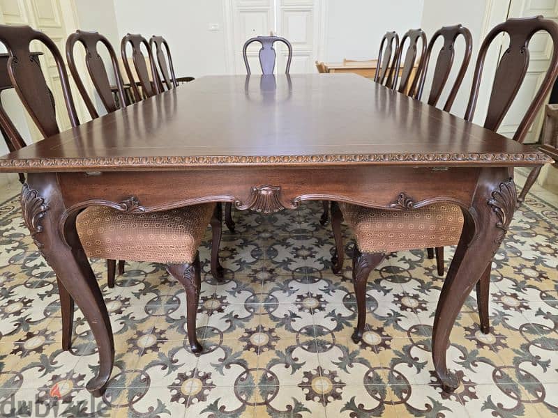 Carved dining table 4
