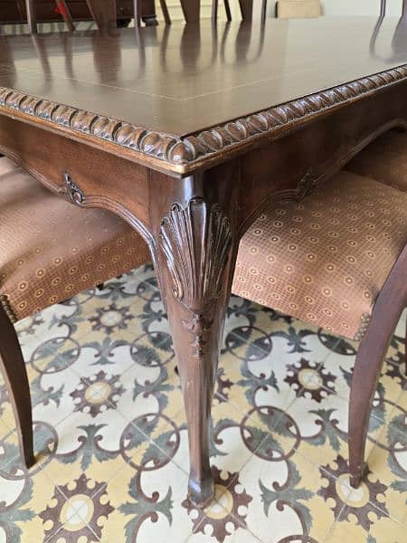 Carved dining table 5