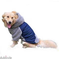 Winter Warm Dog Jacket, Dog Apparel Reversible Fleece Hoodie Puppy L