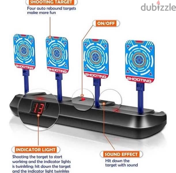 Shooting Target Toys for Nerf Guns - Electronic Auto Reset Digital 2