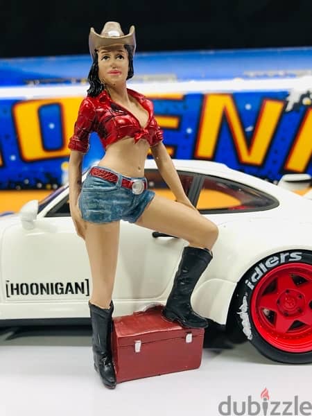 1/18 diecast Resin figure (Cowboy Girl) American Diorama NEW BOXED 4