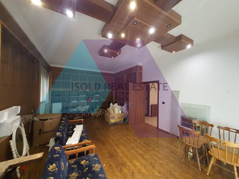 Decorated 165 m2  GF apartment with a terrace for sale in Mansourieh 1