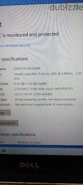 laptop Dell touch screen for sale 7