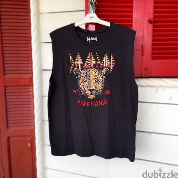 DEF LEPPARD “Pyromania” Sleeveless Shirt. 1
