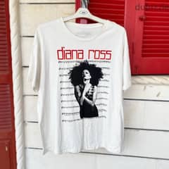 DIANA ROSS White T-Shirt.