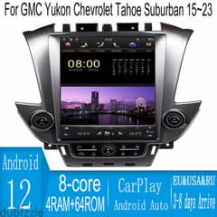 12.1" Android Nav Car GPS Stereo For GMC Yukon & Chevrolet Tahoe 15-20