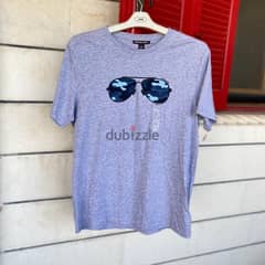 MICHAEL KORS Grey Summer Glasses T-Shirt.