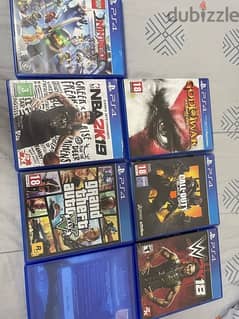 PS4 games some of them are used but like new