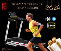 Kolman Treadmill/3HP New 0