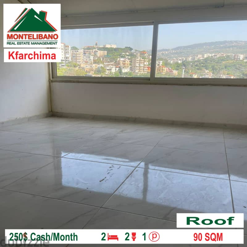 Roof for rent in Kfarchima!! 2