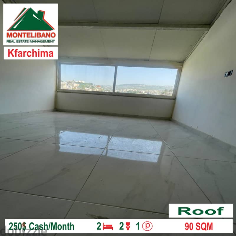 Roof for rent in Kfarchima!! 3