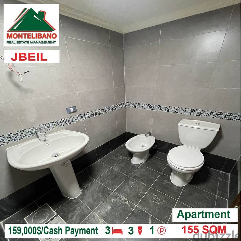 159000$!! Prime Location apartment for sale located in Jbeil 4