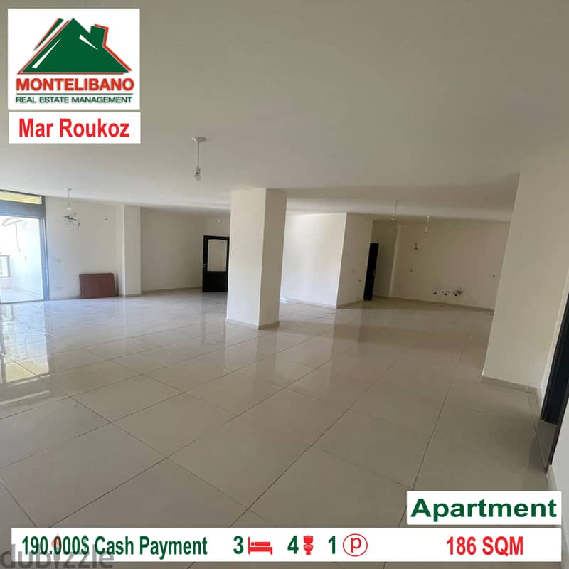 Apartment for sale in Mar Roukoz!!! 3
