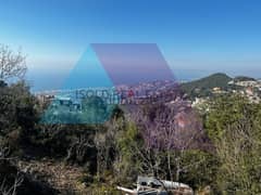 A 1015 m2 land having an open sea view for sale in Ghosta