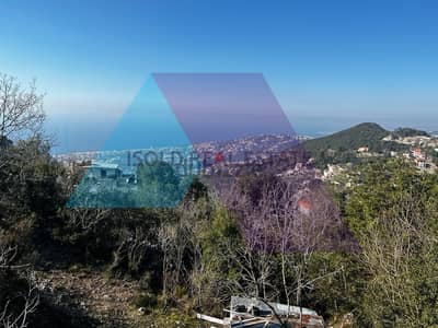 1015 m2 land + open sea view for sale in Ghosta - للبيع في غوسطا