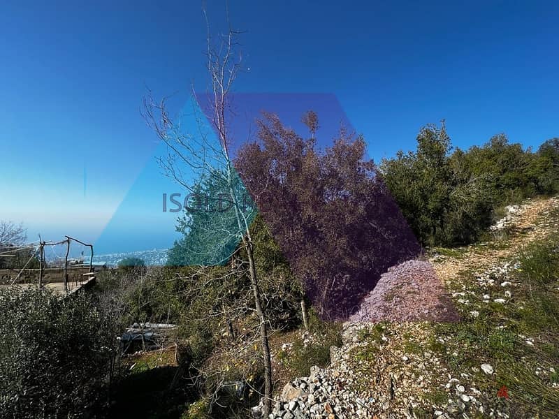 A 1015 m2 land having an open sea view for sale in Ghosta 2