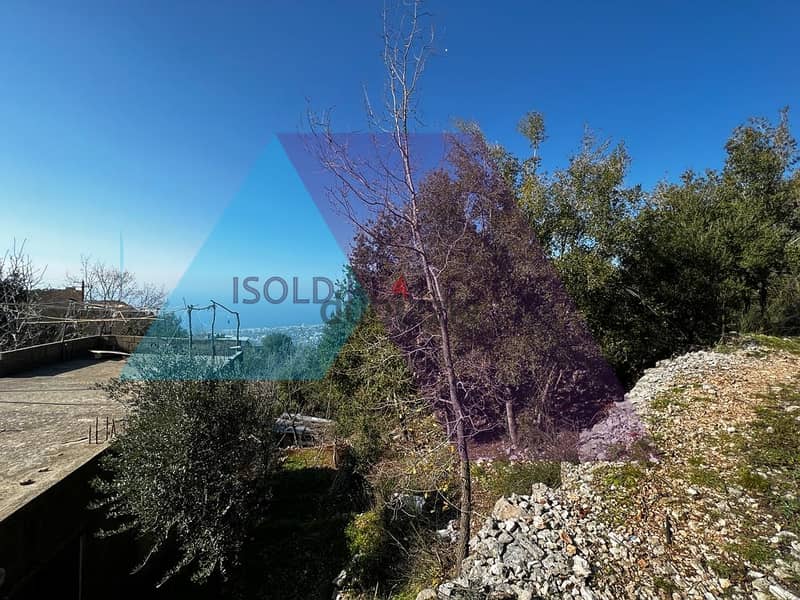 A 1015 m2 land having an open sea view for sale in Ghosta 4