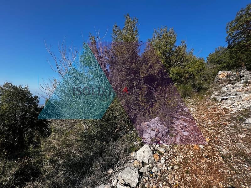 A 1015 m2 land having an open sea view for sale in Ghosta 7