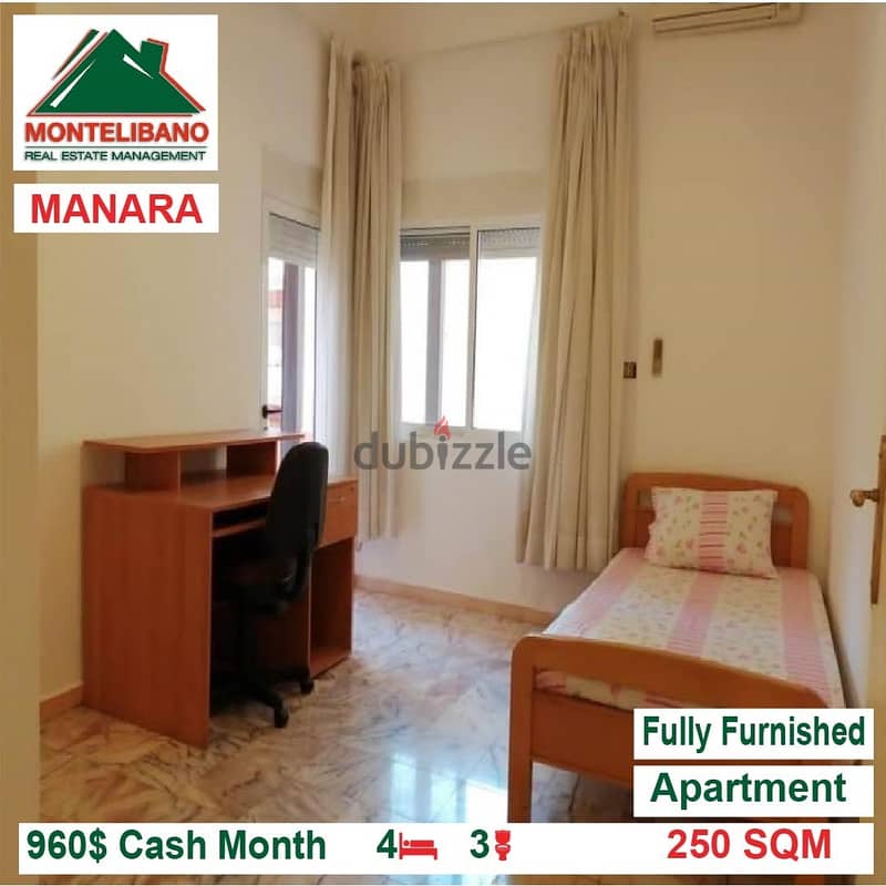 960$!! Fully Furnished apartment for rent located in Manara 4