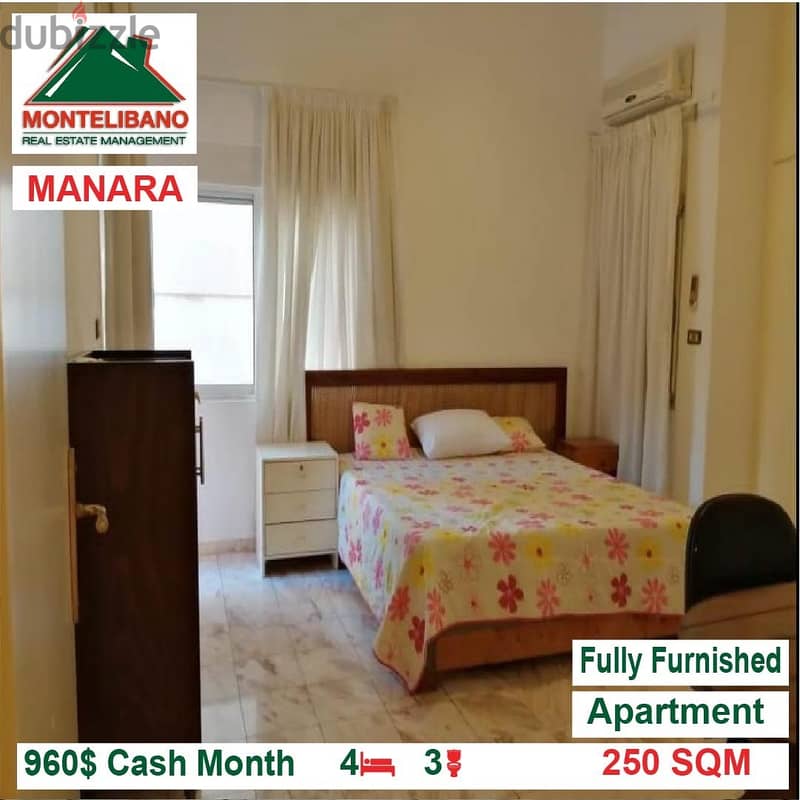 960$!! Fully Furnished apartment for rent located in Manara 5
