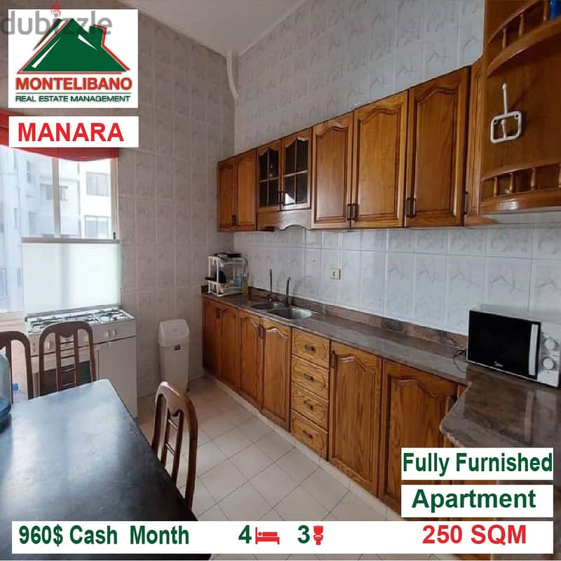 960$!! Fully Furnished apartment for rent located in Manara 6