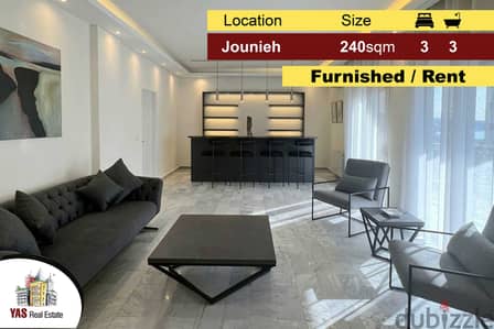 Jounieh 240m2 | Rent | Renovated | Furnished | Luxury | IV/AC |