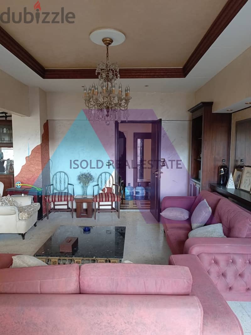 255 m2 apartment having partial sea view for sale in Batrakieh/Beirut 4