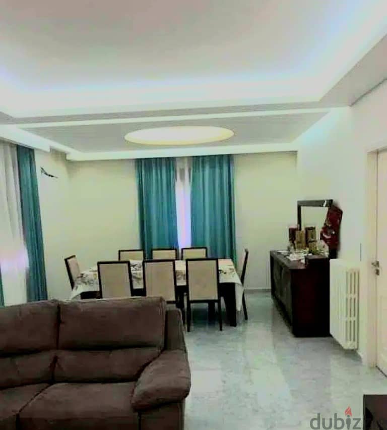 210 Sqm | Renovated & Fully Furnished Apartment For Rent In Rabieh 1