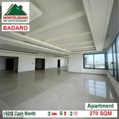 1500$!! Apartment for rent located in Badaro 0