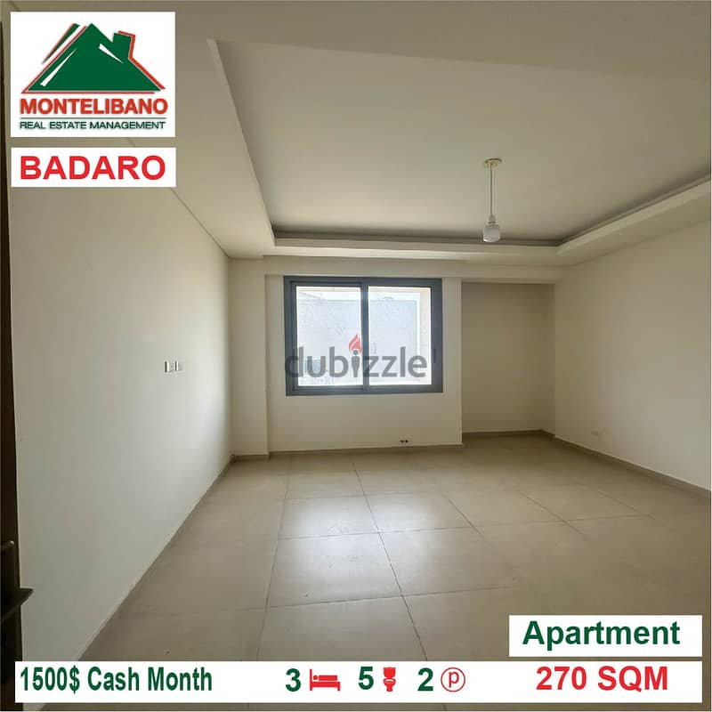1500$!! Apartment for rent located in Badaro 2