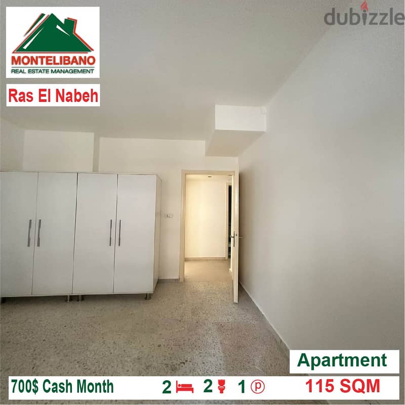 700$!! Apartment for rent located in Ras El Nabeh 2