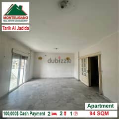 100000$!! Apartment for sale located in Tarik Al Jadida