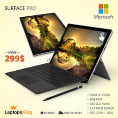 MICROSOFT SURFACE PRO 2in1 i5 6TH 12.3" TOUCH DETACHABLE LAPTOP OFFER