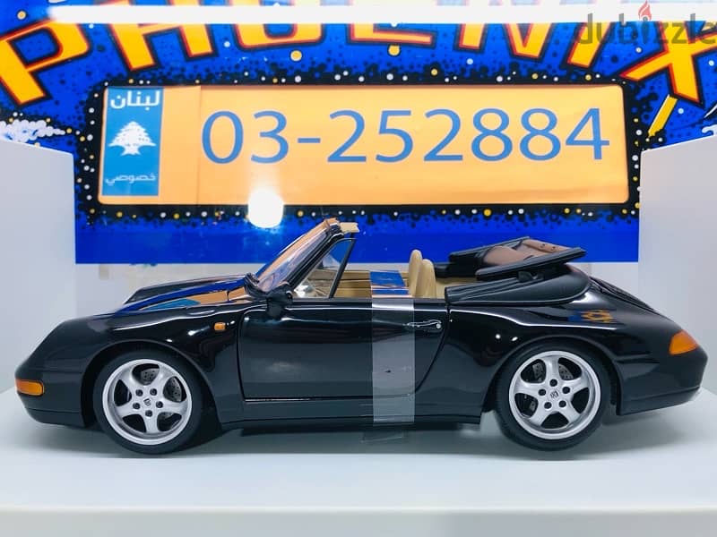 1/18 diecast Full opening Porsche 911 (993) Cabriolet New Boxed 3