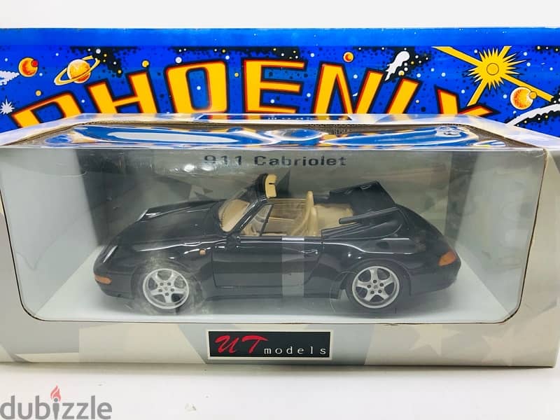 1/18 diecast Full opening Porsche 911 (993) Cabriolet New Boxed 4