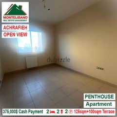 375000$ Open View Penthouse for sale located in Achrafieh 0