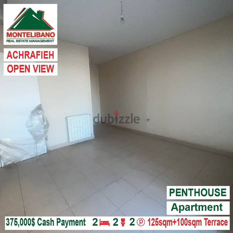 375000$ Open View Penthouse for sale located in Achrafieh 2