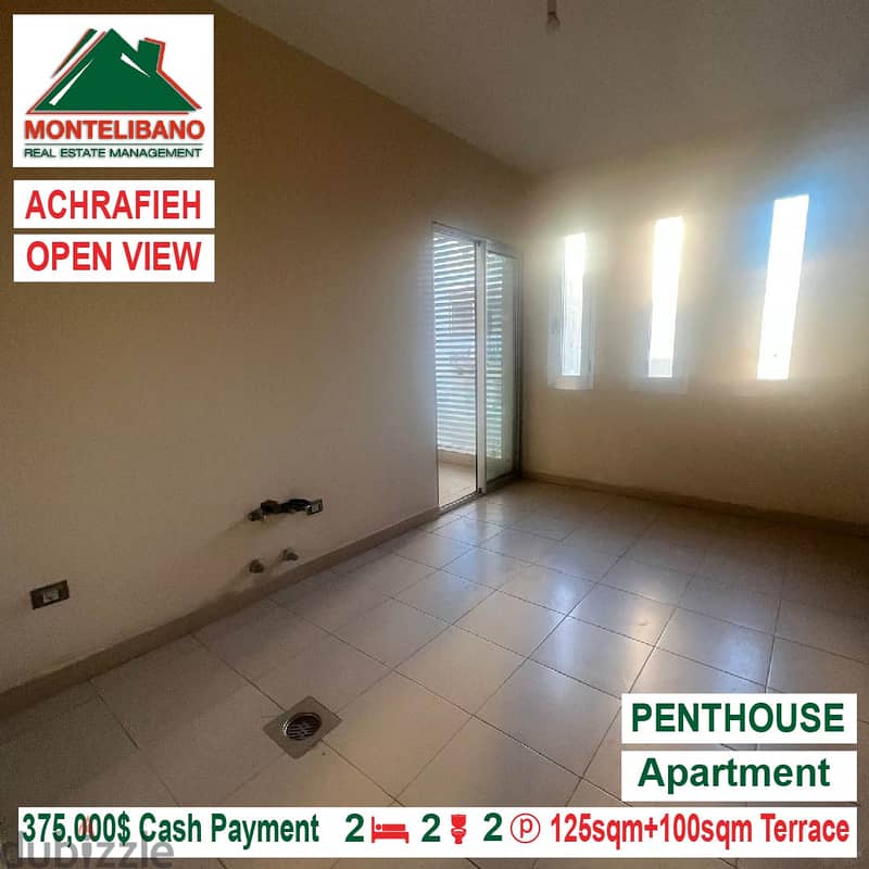 375000$ Open View Penthouse for sale located in Achrafieh 3