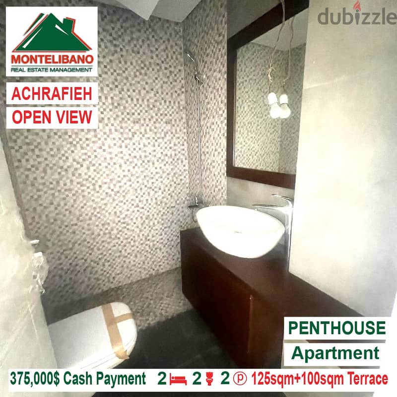 375000$ Open View Penthouse for sale located in Achrafieh 4
