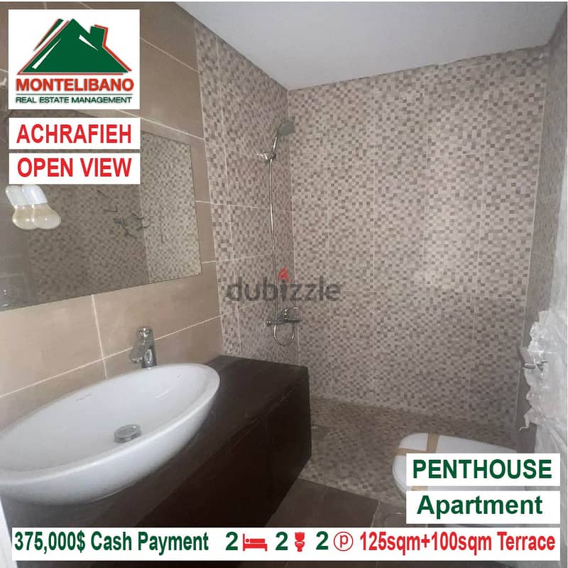 375000$ Open View Penthouse for sale located in Achrafieh 5