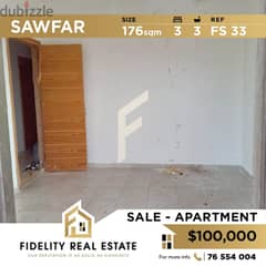 Apartment for sale in Sawfar FS33 0