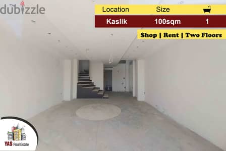 Kaslik 100m2 | Shop | Luxury | Rent | Mezzanine | IV EH |