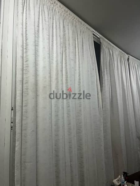 4 pieces windows curtains ٤ شقف برادي منزلية نوعية جيدة 1
