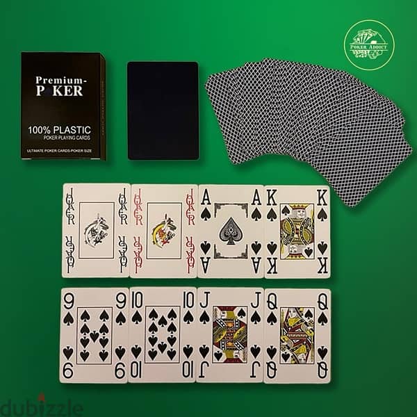 100% plastic poker cards 1