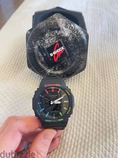 G Shock rainbow watch. Brand new, never worn.