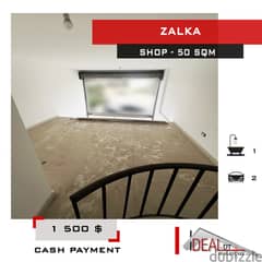Prime Location !! shop for rent in Zalka 50 sqm ref#eh550