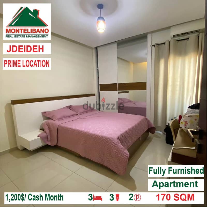 Prime location apartment for rent in jdeideh!! 3