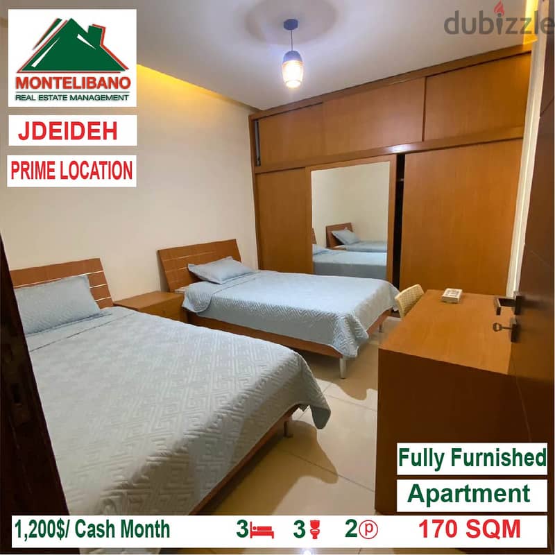 Prime location apartment for rent in jdeideh!! 5