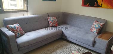 Sofa Corner 240 × 215 cm - Light Grey