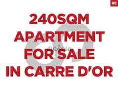 240sqm Apartment for sale in Carre D'or Achrafieh/أشرفية REF#RE103934 0
